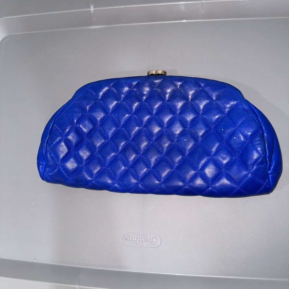 Chanel Blue Clutch